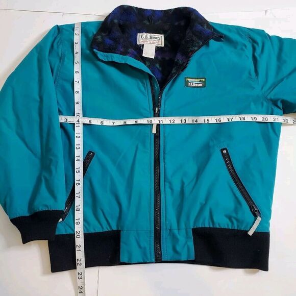 Vintage 90s L.L. Bean Warm Up Jacket Size Youth Large Fleece Winter USA Made - Picture 10 of 13